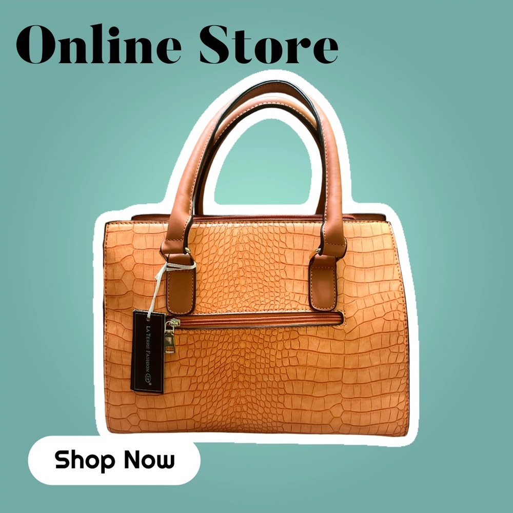 LA TERRE FASHION Luxurious Tan/Orange Shoulder Bag